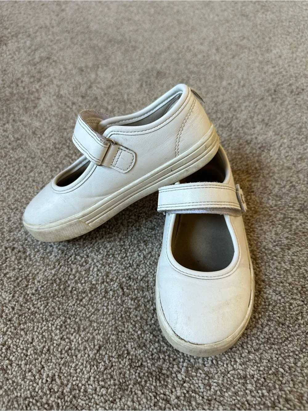 OshKosh B'gosh White Girls' Mary Jane Strap Shoes